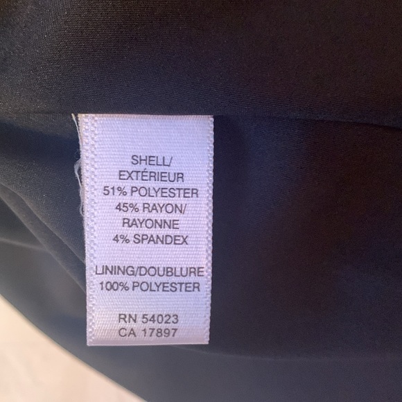 BR LBD black sateen v neck spaghetti strap petite dress EUC - Picture 7 of 7